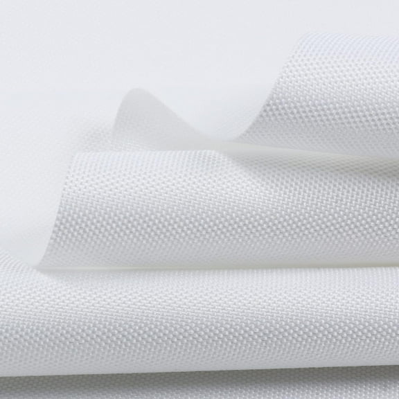 Waterproof Canvas Fabric 600D Marine Awning Outdoor Fabric Cordura Water-Resistant Material PU Backing for Sunbrella Tent Cushion Boat 60in Wide - White