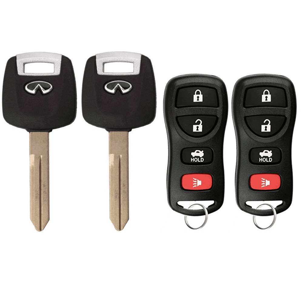 2 New N104 (46) Chip Key + 4B REMOTE For 20032008 Infinity FX35 FX45