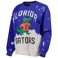 thumbnail image 2 of Women's Gameday Couture Royal Florida Gators Twice As Nice Faded Dip-Dye Pullover Long Sleeve Top, 2 of 3