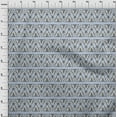 thumbnail image 3 of oneOone Voile de Coton Bio Imprimé Floral & Triangle BTY 42 Pouces de Large, 3 of 4