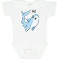 thumbnail image 3 of Inktastic Hi Cute Shark Boys or Girls Baby Bodysuit, 3 of 5