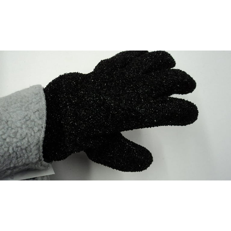 HT Alaskan Polar Ice Fishing Fleece Lined Gloves, Waterproof, Large, Black