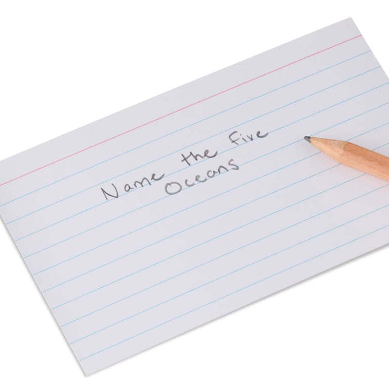 Heavyweight Ruled Index Cards, White, 3" x 5", 400 Count photo 7