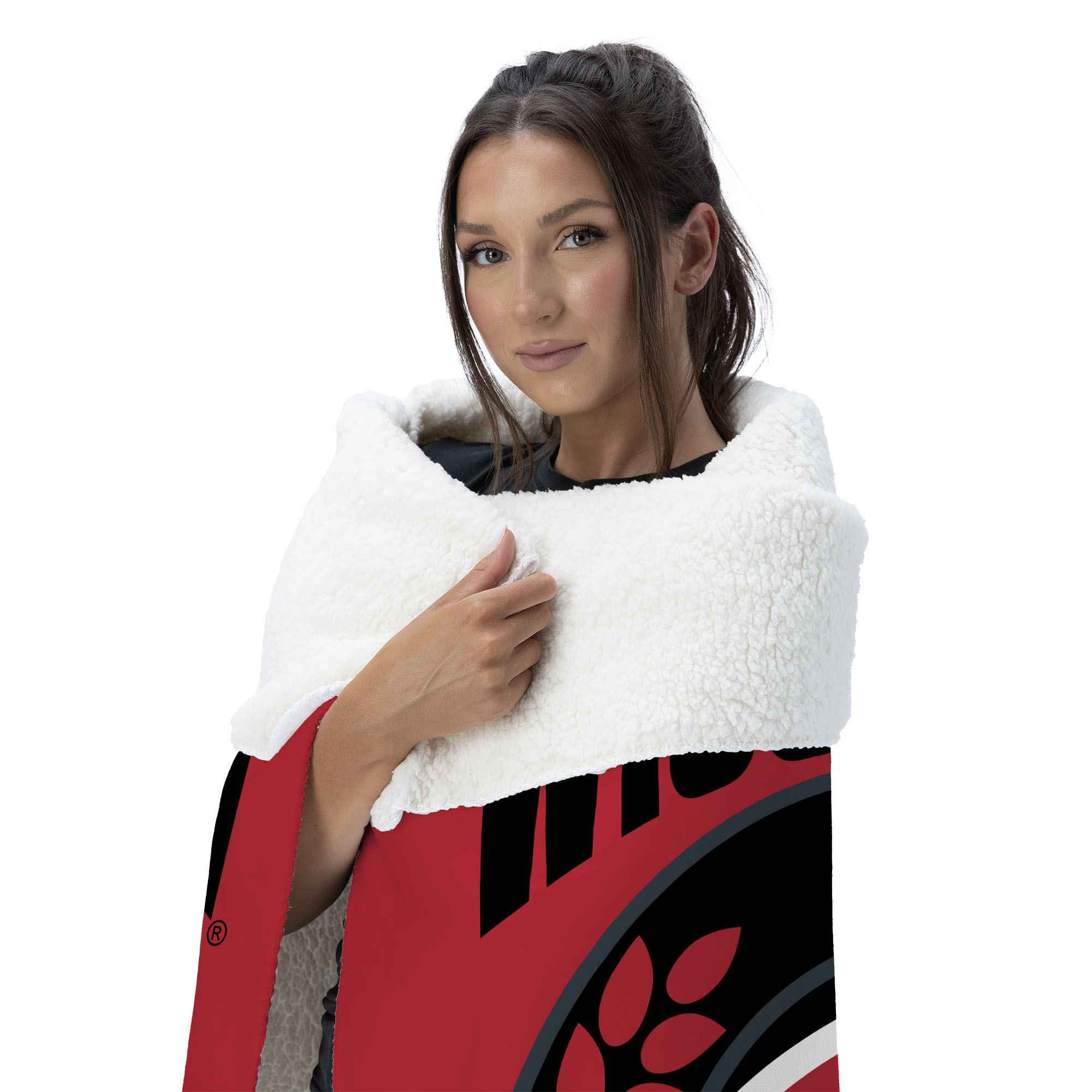 Wisconsin NCAA Apex Silk Touch Sherpa Throw 50x60 inches