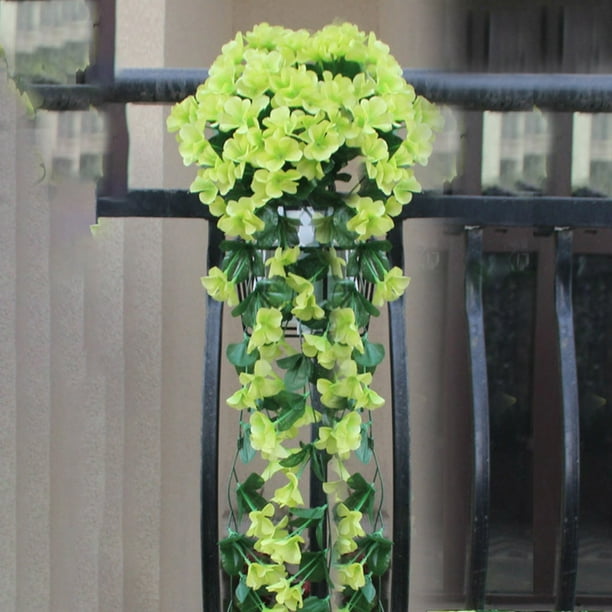 Uuiauoio Violet Artificial Flowers - Wall Hanging Flower Fake Flower Decoration Simulation Valentine Day Wedding Home Garden Decor