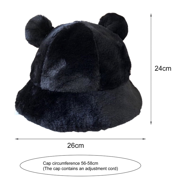 Faux Wool Felt Bucket Hat Winter Warm Foldable Adjustable Rope il_1080xN.6323582860_apo2.jpg main image 4
