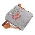 thumbnail image 4 of Bolso de hombro multifunción de gran capacidad impermeable patrones lindos bolso de mamá para viajes gris oscuro, 4 of 5