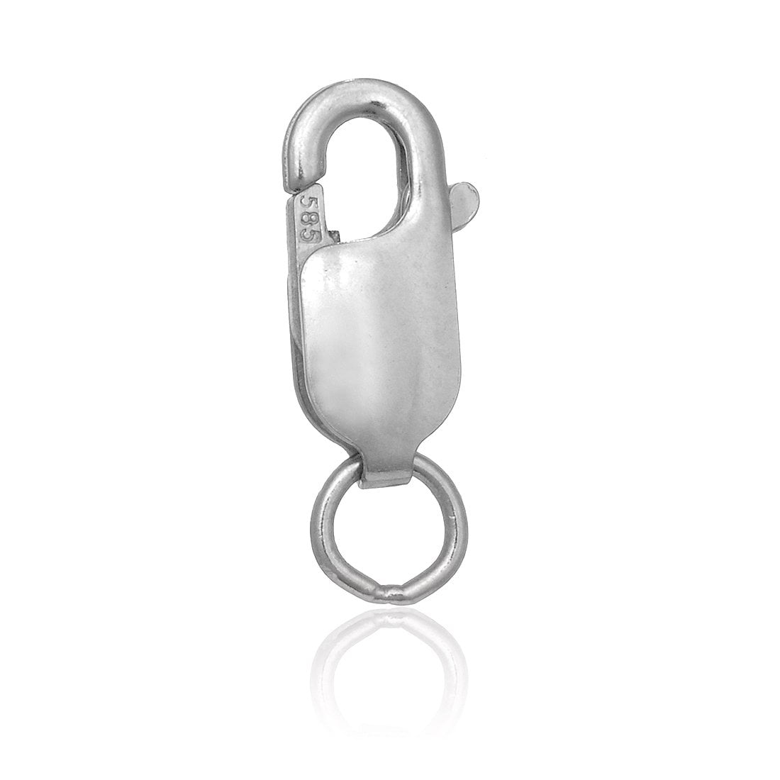 14k White Gold Lobster Claw Clasp Lock 