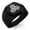 Black, variant on Stainless Steel Asai Samurai Crest Engraved Hexagon Crest Flat Top Biker Style Polished Ring