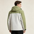thumbnail image 5 of Mens 3 in 1 Outdoor Jacket Waterproof Windproof Detachable Inner Fleece Hooded Hiking Mountain Shell Coat, 5 of 6