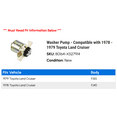 thumbnail image 2 of Washer Pump - Compatible with 1978 - 1979 Toyota Land Cruiser, 2 of 2