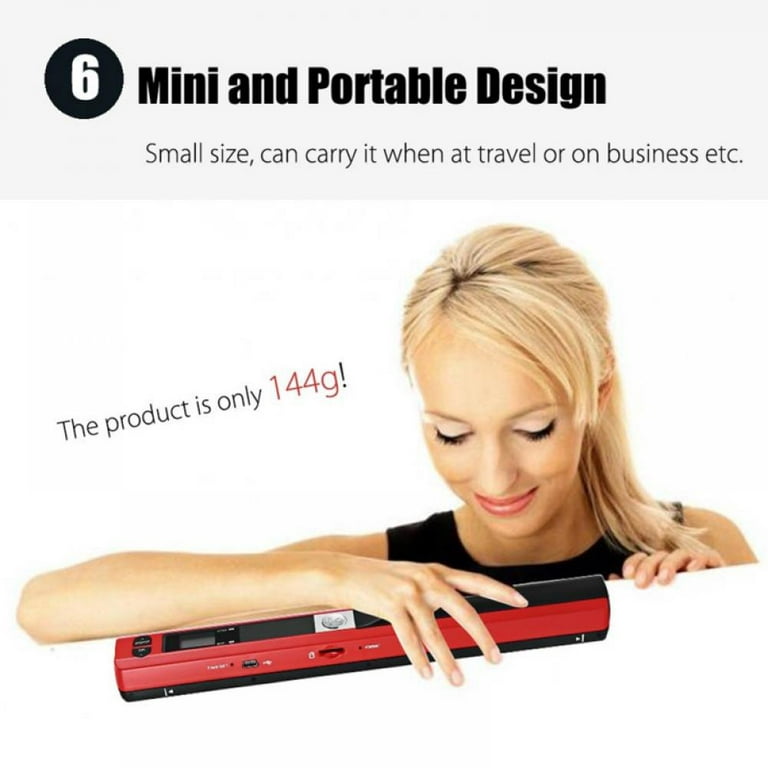 A4 Portable Scanner, Document Scanner Handheld for Business, Photo,  Picture, Receipts, Books, JPG/PDF Format Selection, Hand Scanner