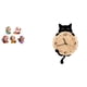 thumbnail image 1 of Figura de escritorio,Figura de dibujos animados del dios de la fortuna,regalo de Feng Shui,Reloj de pared,Reloj de pared decorativo para baño y dormitorio.,Reloj de pared de gato silencioso y, 1 of 8