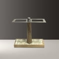 thumbnail image 2 of nu steel Trillium Toothbrush Holder in Pearl escent Mosaic & Wood GLA428-4H, 2 of 5