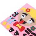 thumbnail image 3 of Juego de vestir la cara de fieltro grueso, tela no tejida duradera, juguete para hacer caras de niño y niña, juego educativo, 3 of 8