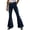 Dark Blue*, variant on RUTAYY Men's Casual Pants Leopard Print Button Closure Front Multi Side Pockets Flared Full Length Daily Trousers Dark Blue