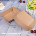 thumbnail image 2 of Kraft Paper Bag Packaging Carton Snack Box Lightweight Single-use Container Hamburger Donut Bread Bag Food Packing 14.7x9x5cm, 2 of 7