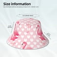 thumbnail image 3 of Zufioo Cute Flamingo with Heart Waterproof Reflective Holographic Bucket Hat,Men and Women Night Reflective Hat,Rave Festival Boonie Cap, 3 of 6