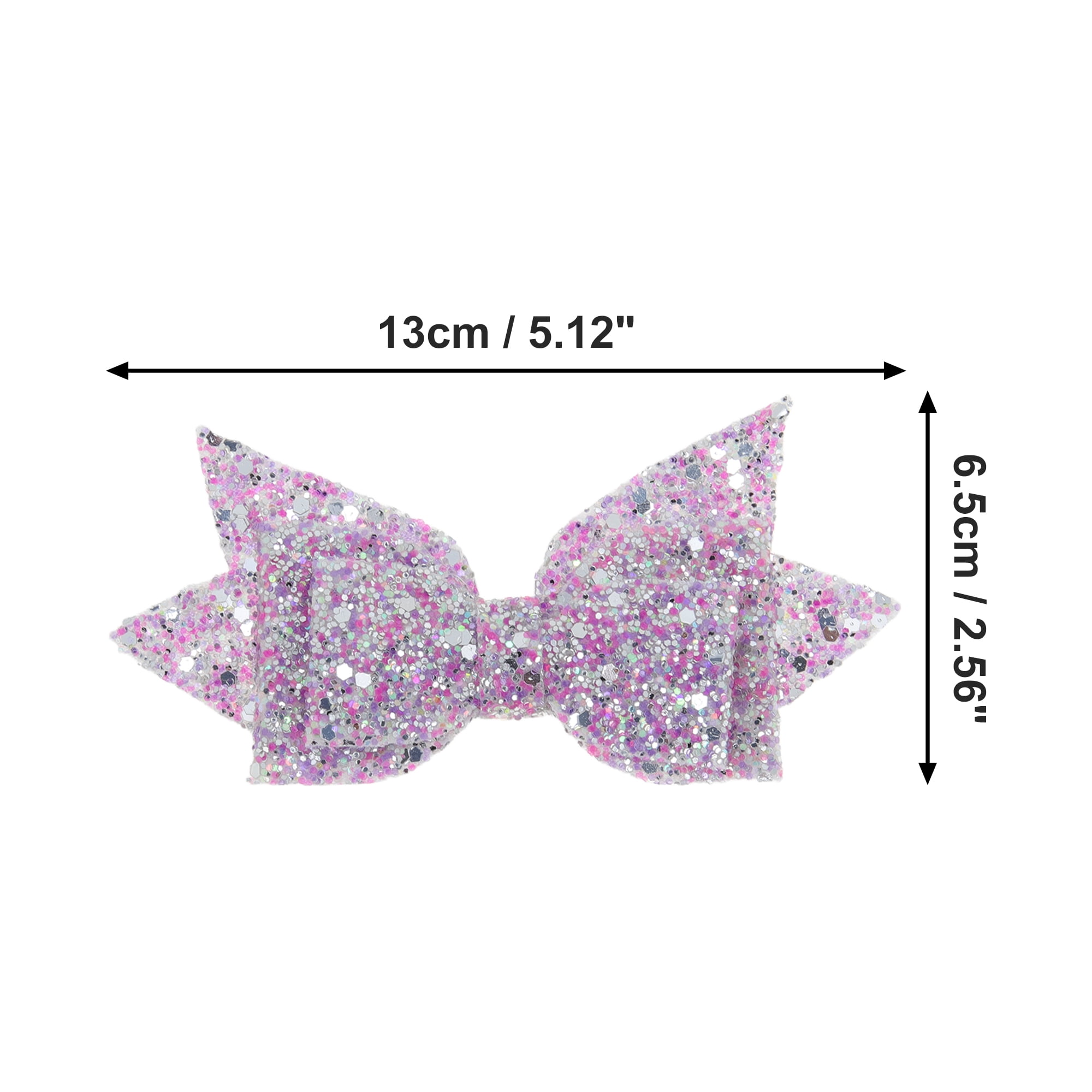 Unique Bargains 1Pc Shiny Bow Home Decoration Drinkware Accessory Gray Purple