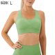 thumbnail image 2 of Sujetador deportivo de cuello alto y largo para mujer: sujetador de yoga con espalda cruzada y relleno, top corto sin mangas con sujetador incorporado, 2 of 6