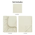 thumbnail image 6 of Mainstays Basic Value Microfiber Bed Sheet Set, Fresh Ivory, Twin, 3 Piece, 6 of 10