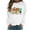 White, variant on Wancir Long Sleeve Fall T-Shirt for Women Family Halloween Thanksgiving Tops Casual Thankful Pumpkin Turkey Graphic Tees