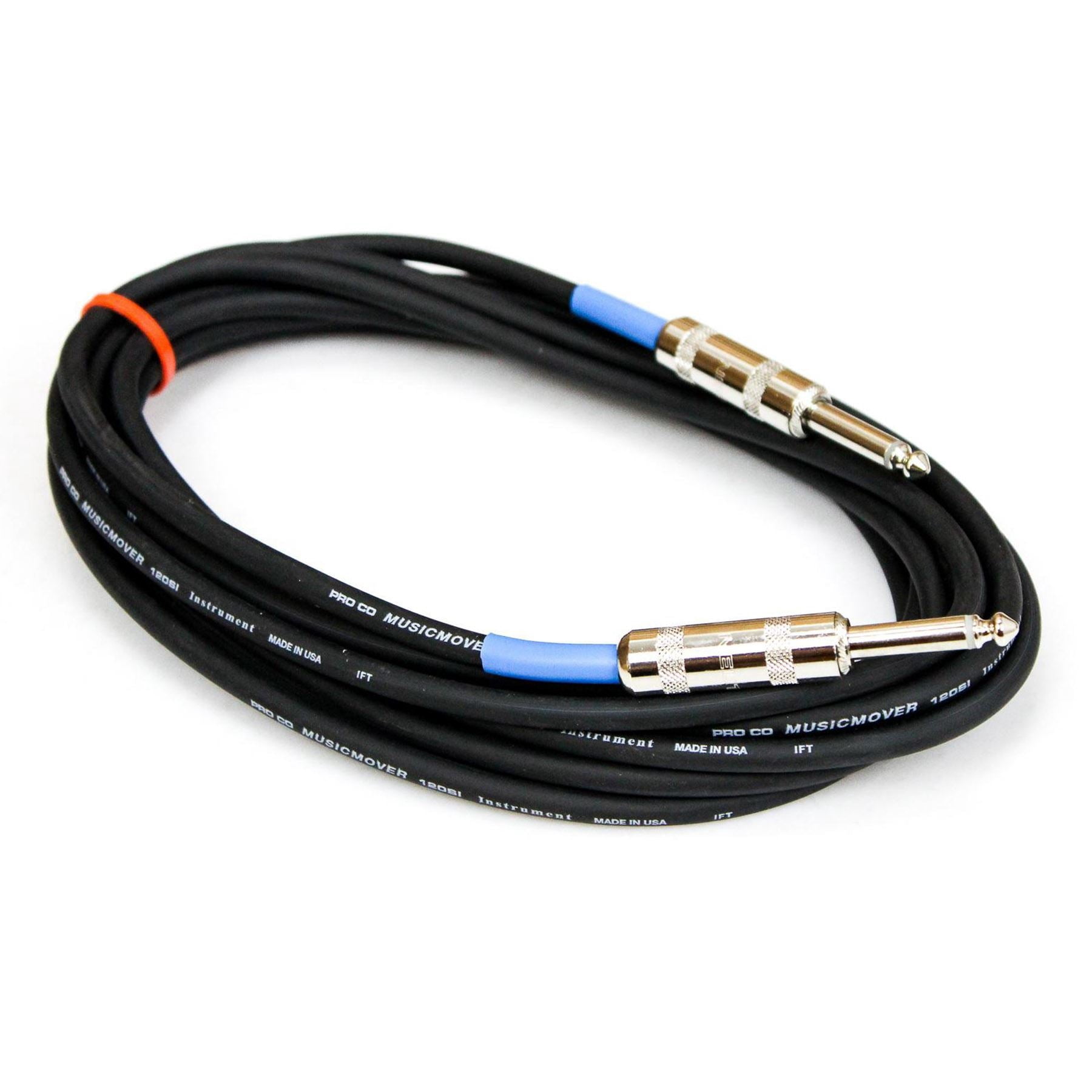 Pro Co Excellines 50-foot 1/4" TS Guitar/Instr Cable EG-50 - ProCo 50-feet