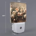 thumbnail image 2 of Honeii Vintage Peonies Rustic Charm Print LED Night Light with Light Sensor, Night Lights Plug Into Wall,Ideal for Bedrooms and Hallways-UK, 2 of 7