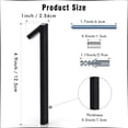thumbnail image 2 of Número De Casa Flotante 1 De 5 Pulgadas Vonderso Letrero De Dirección Exterior Moderno De Metal Negro Para Calle Y Buzón Números Y Letras De Dirección Sólidas De Aleación De Zinc Con Exquisito Proceso, 2 of 6