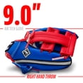 thumbnail image 2 of Franklin Sports Kids Baseball Glove + Ball Set - Air Tech Youth Teeball Mitt - Boys + Girls Children's Glove + Ball - Right Hand Throw - Red/Blue - 9", 2 of 8
