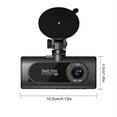 thumbnail image 3 of YiJuHui 1pcs WiFi Dash Cam 1080P 3 Channel Front Inside Rear Camera with Night Vision G-Sensor Parking Monitor Loop Recording Motion Detection for Car Driving Recorder, 3 of 9