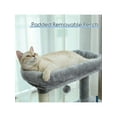 thumbnail image 3 of Cat Tower For Large Cats With Plush Hammock Cat Shelves And Dangling Pompom Cat Scratching Posts And 2 Condos Houses, 3 of 7
