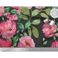thumbnail image 3 of Soimoi Rayon Crepe Fabric Flower & Leaves Watercolor Print Fabric by Yard 46 Inch Wide, 3 of 3