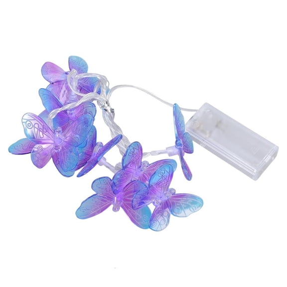 HONCLL LED Butterfly String Lights 1.5 Meter Battery Powered Color Butterfly Fairies Lights for Home Bedroom Indoor Outdoor