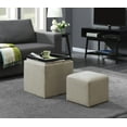 thumbnail image 2 of Convenience Concepts Designs4Comfort Park Avenue Single Ottoman with Stool, 2 of 6