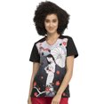 thumbnail image 7 of Tooniforms Women Scrubs Top, V-Neck, TF639, L, Mulan And Mushu, 7 of 7