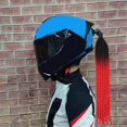 thumbnail image 3 of para casco, decoración Cosplay Peluca Rampa degradada Reutilizable Punk 22 pulgadas sucias para Motocicleta (Casco no , shamjiam cola de caballo peluca de pelo, 3 of 7