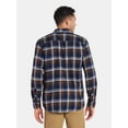 thumbnail image 3 of George Men's & Big Men's Relaxed Fit Double Pocket Flannel Shirt, Sizes XS-3XLT, 3 of 5