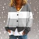 thumbnail image 1 of Puntoco Chaqueta Informal Con Botones Y Estampado De Moda Para Mujer, 1 of 5