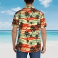 thumbnail image 6 of Goofa Colorful Hawaii Palms Hawaiian Shirt for Men, Unisex Summer Beach Casual Short Sleeve Button Down Shirts,Aloha Tropical Floral print shirt-Medium, 6 of 9