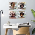 thumbnail image 3 of Canvas Wall Art Inspirational Quotes Pictures Teen Girls Room Decor African American Wall Art Rustic Motivational Signs Poster Prints for Bedroom Living Room Paintings Artwork Decoration 12x12, 3 of 6
