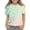 #A30-Green, variant on Abcomgle Girls Tshirts 6-7 Years Old Crewneck Daisy Flower Print Toddler Girls T-Shirts Short Sleeve Toddler T-Shirt Summer Gradient Cotton Tops
