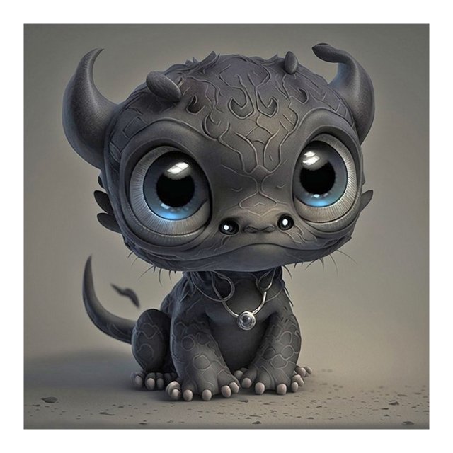 5D DIY Taladro Diamante Pintura Dibujos Animados Dragón Kit Del (A6642)