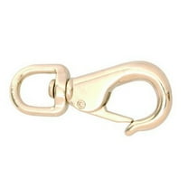 Campbell 1" Round Swivel Eye Quick Snap T7610832 - Nickel Finish - Silver