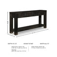 thumbnail image 5 of Signature Design by Ashley Gavelston 64" Sofa Console Table, Weathered Black Finish, 4 Drawers, Hand-Finished, Wood & Engineered Wood, 5 of 5