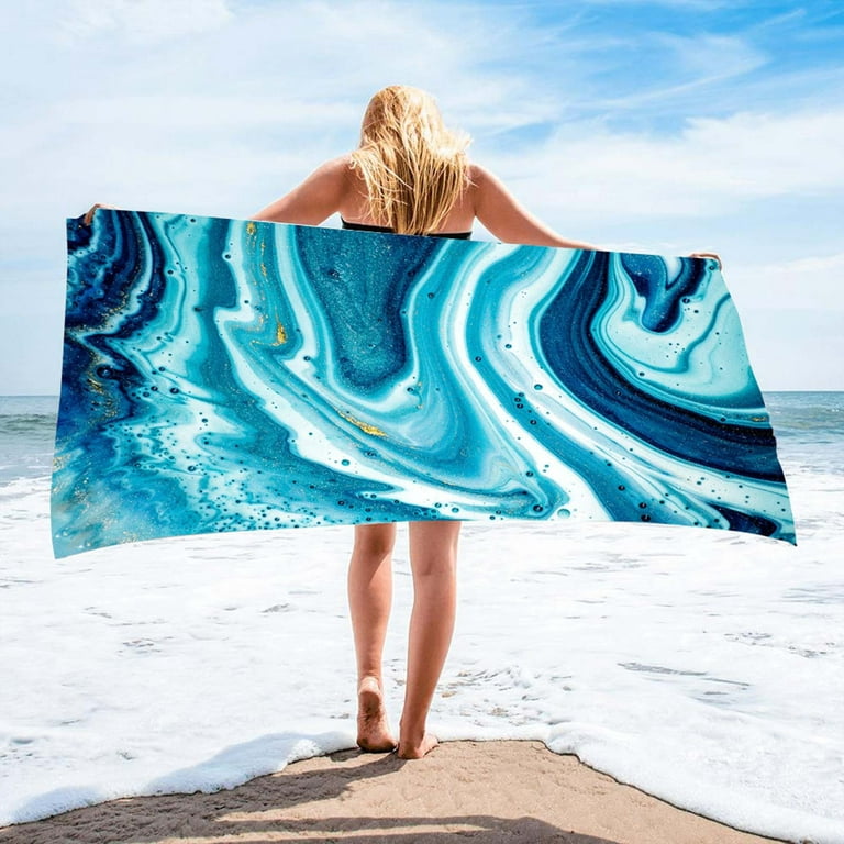 Fashion Printed Beach Towel Super Soft Square Beach Towel For Bathroom Pool  Beach Outdoor Picnic Big Beach Blanket Oversized Extra Large Cabana Stripe  Beach Towel 