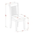 thumbnail image 5 of East West Furniture Avon 5 Piece Pedestal Oval Dining Table Set with Portland Microfiber Seat Chairs, 5 of 5