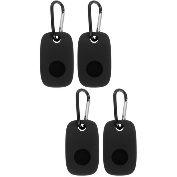 2 Count Silicone Locator Protector Case Air Tag Cases Tile Mate Holder Black