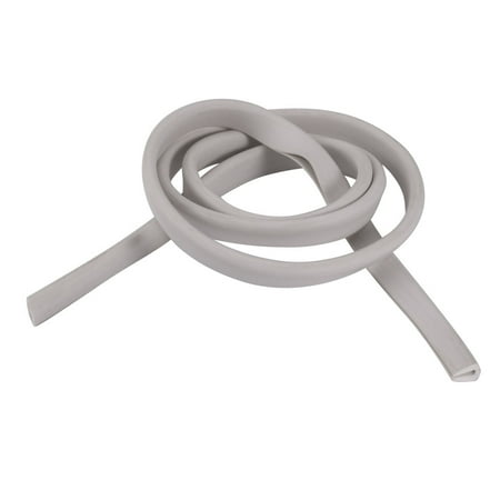 Unique Bargains 1M Length 2mm Groove Width 13mm Height Rubber Hollow Air Sealed Seal Strip White