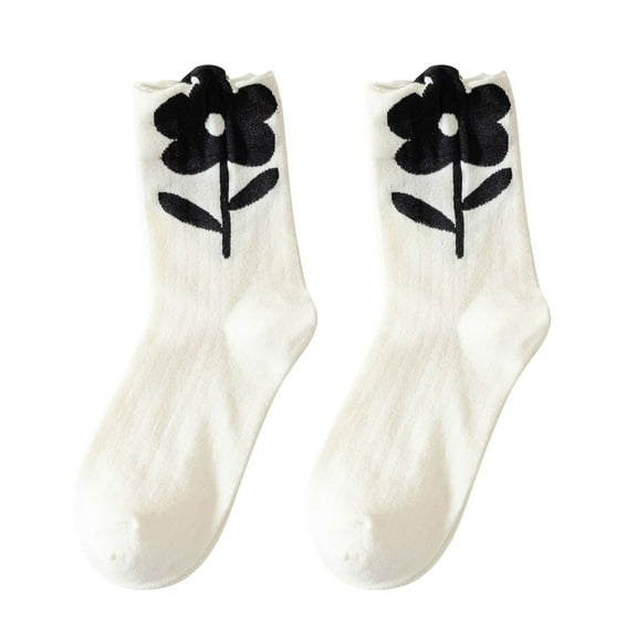 ZHENHONG Stockings for Women Women's Flowers Socks Cute Printing Short Socks Ankle Socks For Athletic Comfortable Gifts For Women